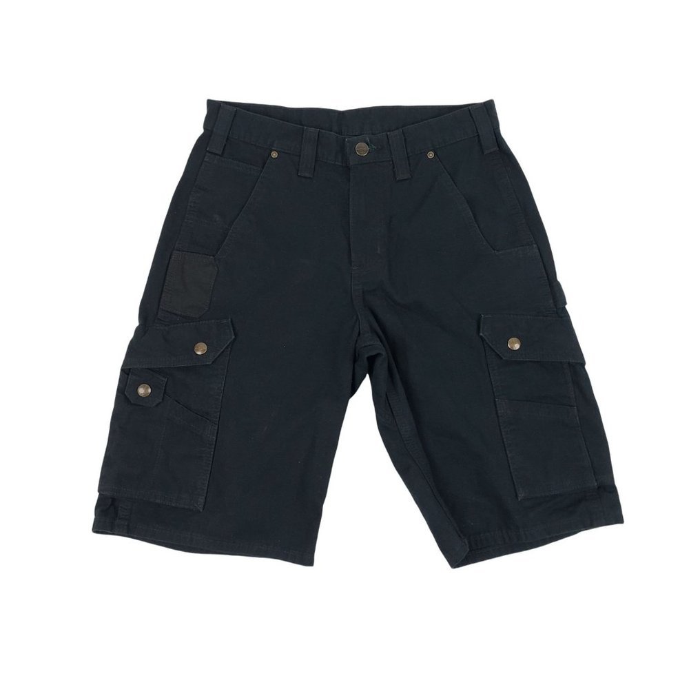 NWOT Carhartt Rugged Cargo Carpenter Black Shorts Relaxed Fit Men's Size 30 x 11